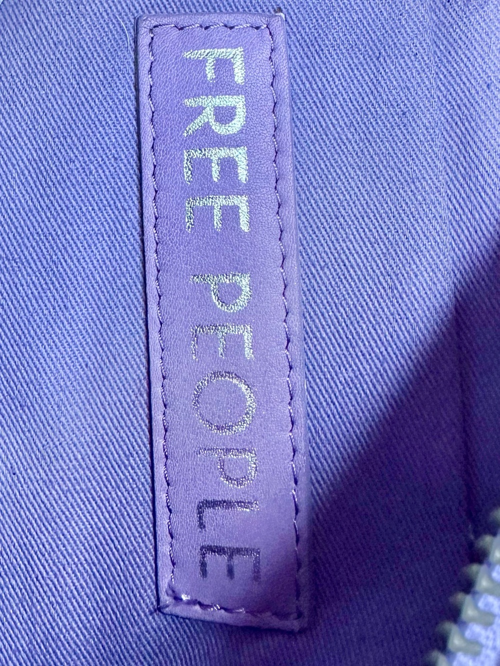 Free People Say Yes Purple Lavender Handbag Mini Faux Leather Vegan Buckle Bag - Picture 5 of 7